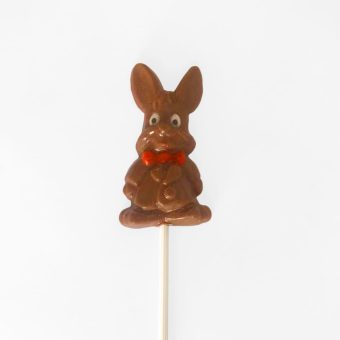 Bow tie bunny on lolly